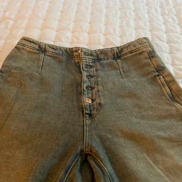 Free people size 27 midrise Osaka barrel jeans in spearmint - Picture 5 of 10